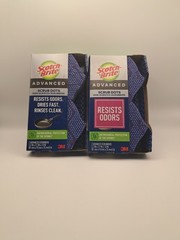 Scotch-Brite Advanced Scrub Dots Scrubbers Blue Sponge 2 Packages (2 per pk) HTF