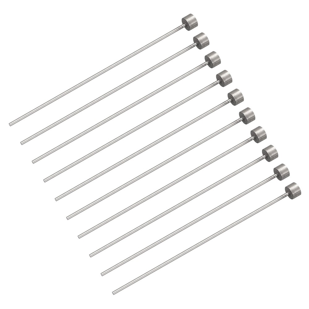 Straight Ejector Pins 1.5mm Dia 65Mn Steel Round Tip Punch 100 Long 10Pcs