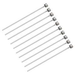 Straight Ejector Pins 1.5mm Dia 65Mn Steel Round Tip Punch 100 Long 10Pcs
