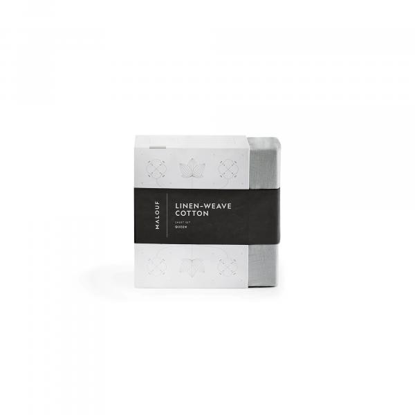 Split King Cotton Sheet Set Adjustable Bed Sand Fog Linen Weave Sheets gallery