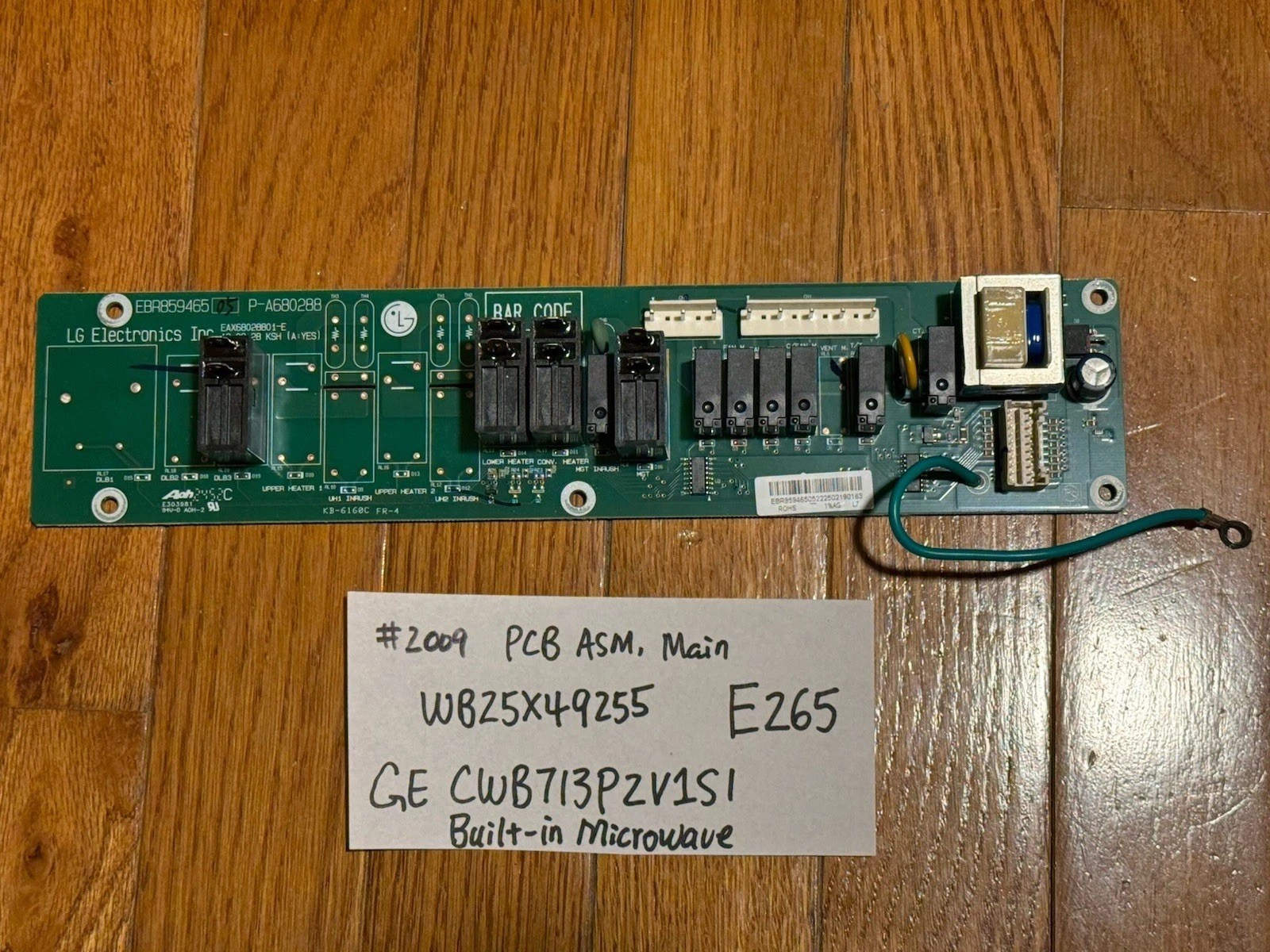 Power Control Board Main WB25X49255 for GE CWB713P2V1S1 Built-in Microwave E265 gallery