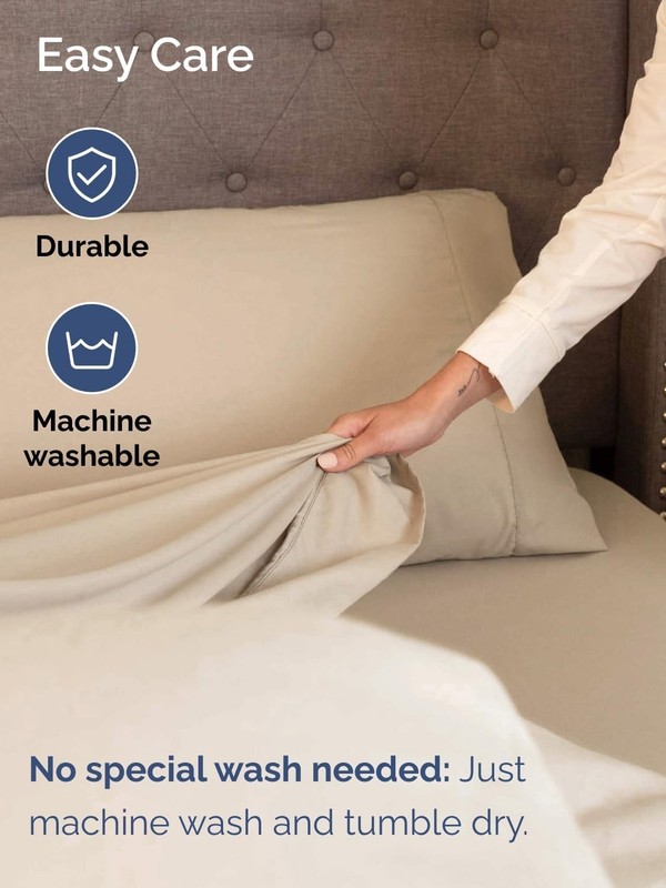 Extra Deep Queen Sheet Set - 4 Piece Breathable & Cooling Bed Sheets - Easily... gallery