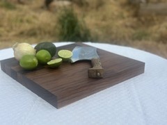 Large Square walnut Wood Cutting Board 15 x 15 x 1.5 Inch Solid Plain