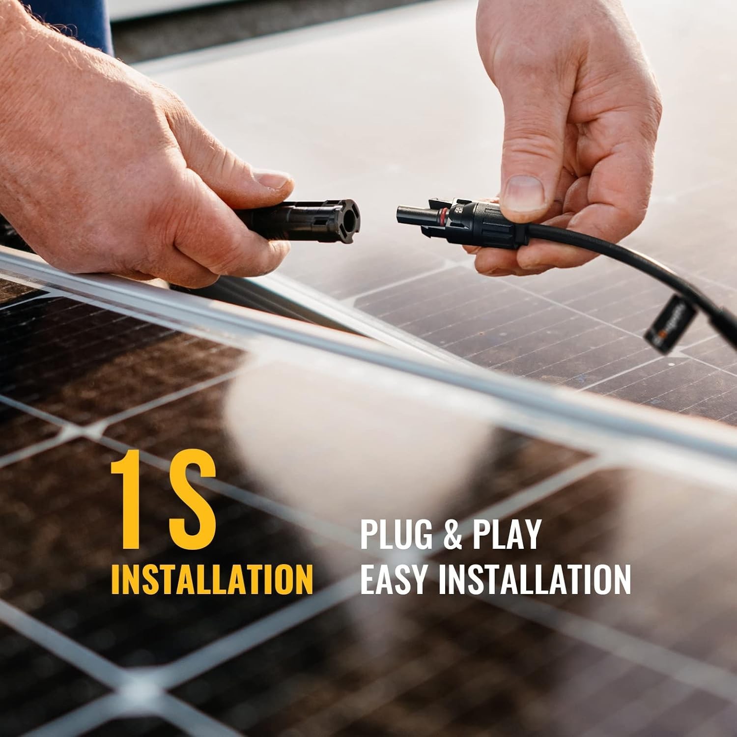 Solar Panel Parallel Connectors Y Branch 1 to 3 Male Female Wire Plug Kit gallery