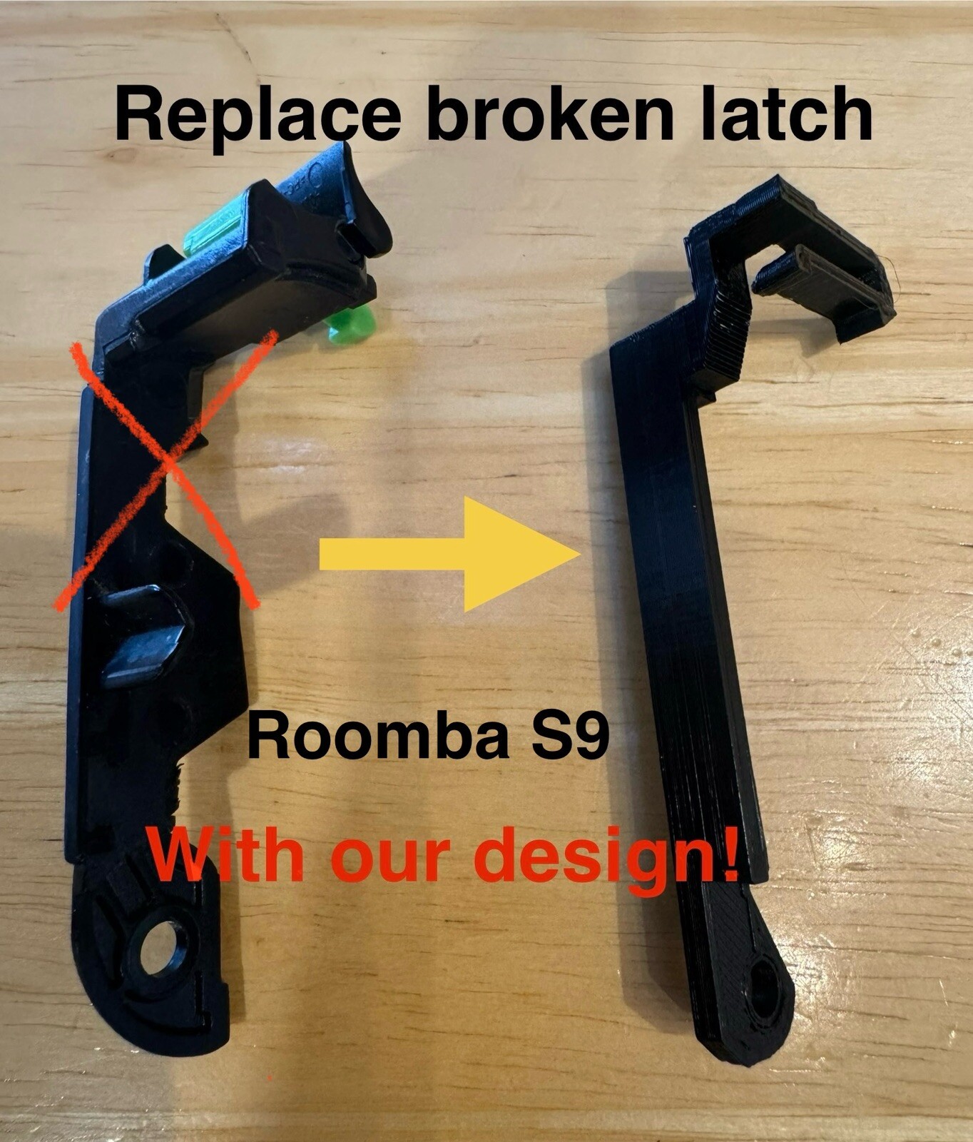 iRobot Roomba Cleaning Head Module Brush Roller Door Latch Arm S9 S9+ plus 9550 gallery