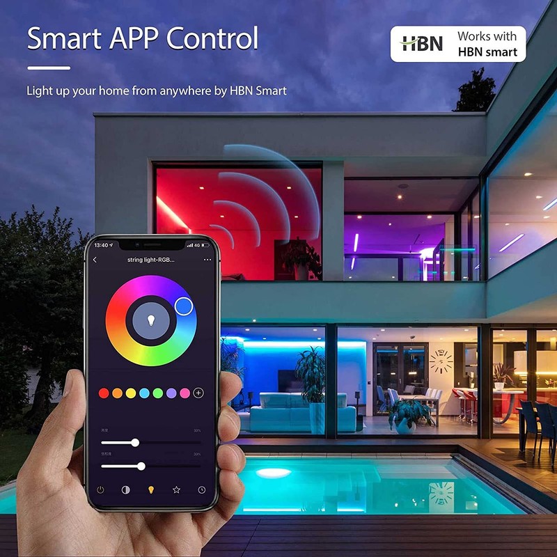 HBN Smart LED Strip Lights, 32.8ft WiFi RGB, Work with Alexa,Google Assistant gallery