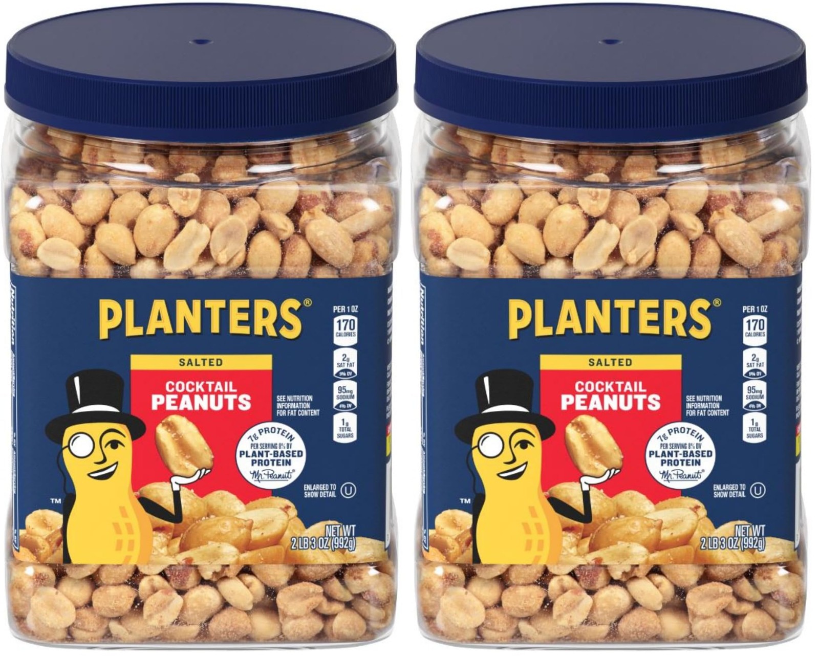 PLANTERS Salted Peanuts Cocktail, Party Snack, 35 Ounce (Pack of 2), red gallery