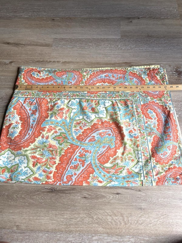April Cornell Now Designs Rectangle Paisley Table Cloth Coral Yellow 84x120” gallery