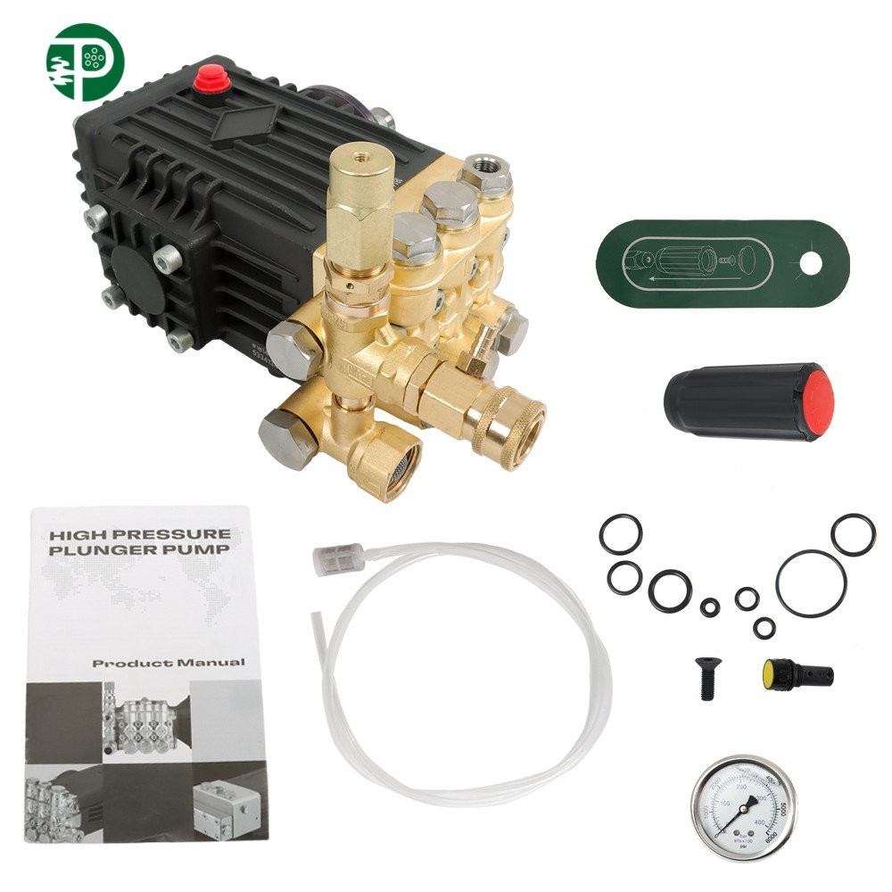 Pressure 4.9GPM Power Washer Pump 3600 PSI 24mm Solid Shaft Belt Drive gallery
