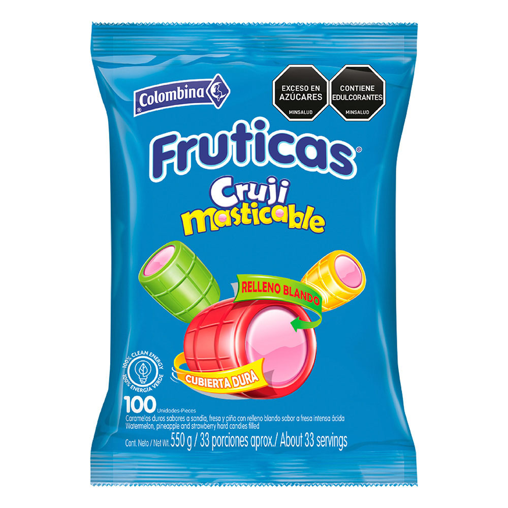 Fruticas Crunchy Chewy Hard Candy Caramelos Crocantes Sweets Pack 100u 550g gallery
