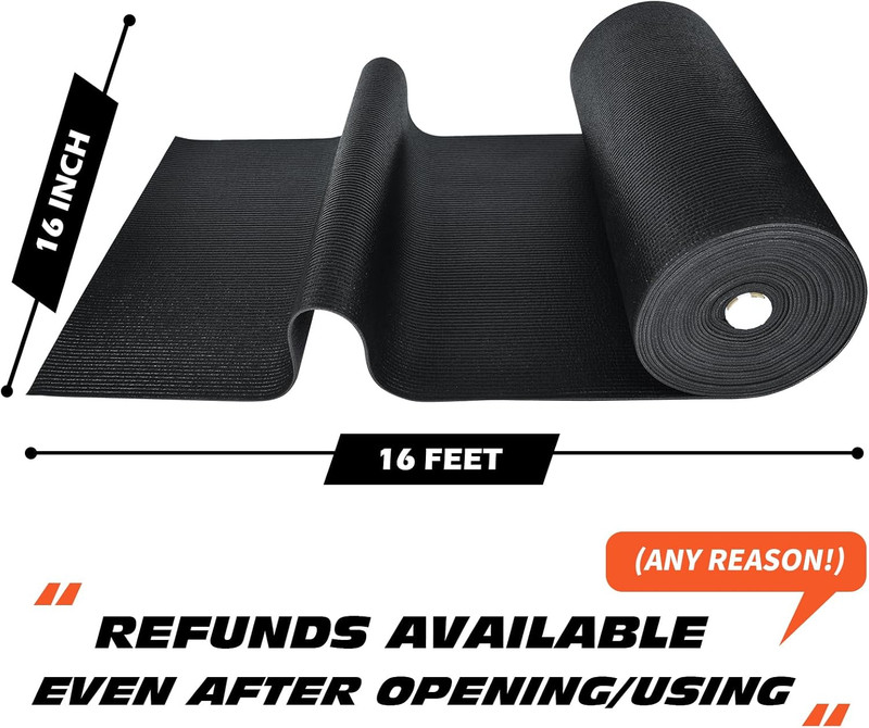 Professional Grade Tool Box Liner, Tool Box Drawer Liner 16 Ft X 16" Black Toolb gallery
