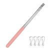 1-Pack Telescopic Handheld Flagpoles, 5.2ft/1.6m Stainless Steel Pole [Pink] gallery