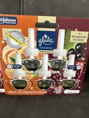 15-Glade Plugins Scented Oil Refills Pumpkin & Ginger + Pomegranate Currant