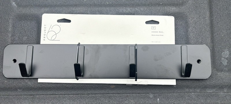 Project 62 Semplice Decorative Hook Rail Wall Hanger Black 4 Hooks gallery