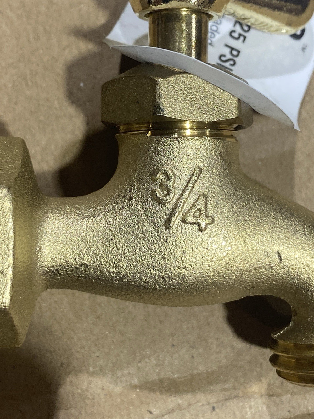 ( Qty 2 ) PROLINE Hose Bibb, Standard, Brass, 3/4 In. Hose 125 PSI New 103-004 gallery