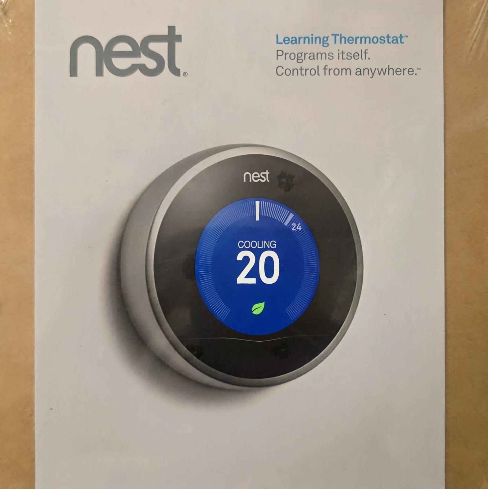 Nest T200577 Learning Thermostat (2nd Generation) Stainless Steel open box gallery