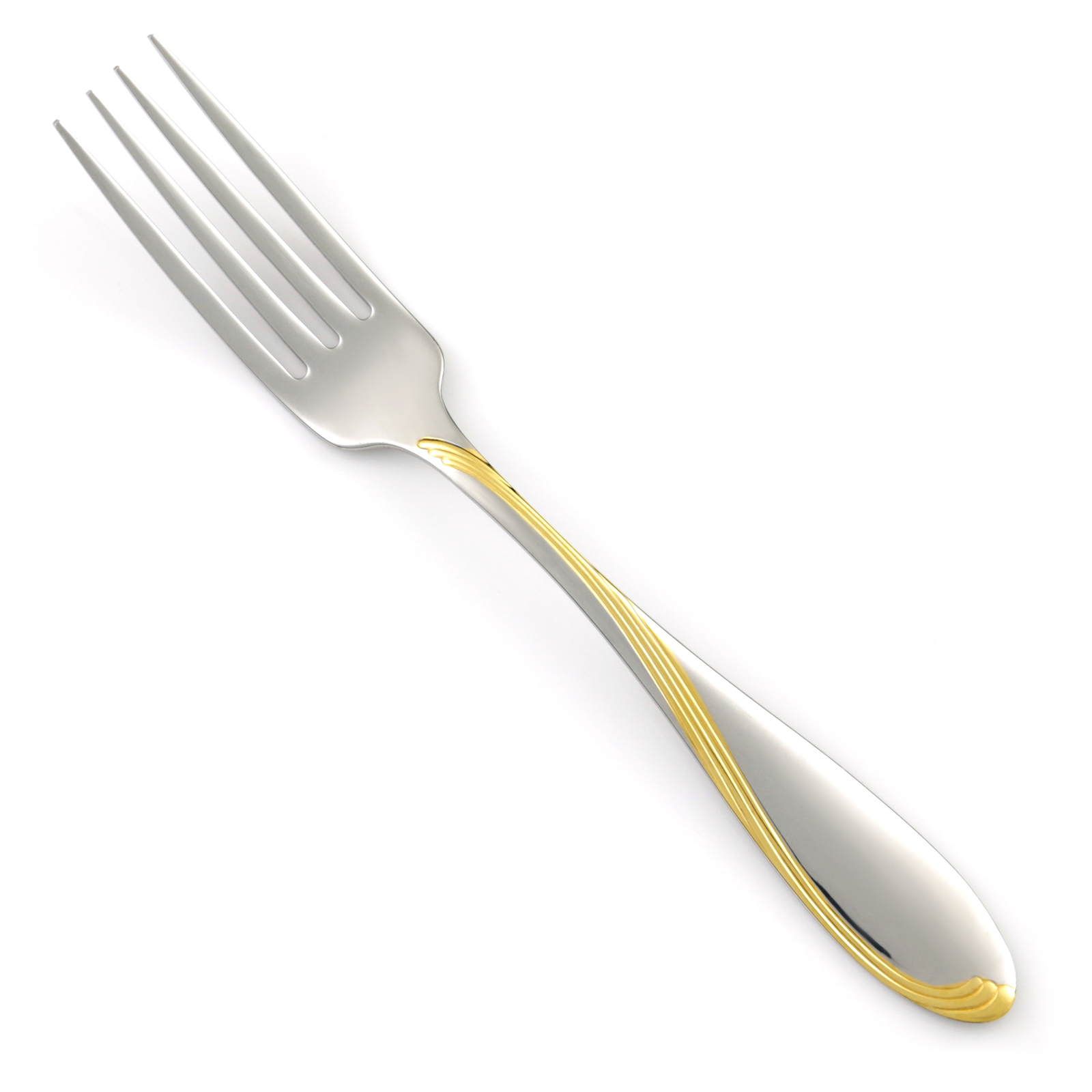 Oneida GOLDEN CAMBER Stainless Gold Accent Glossy Silverware CHOICE Flatware gallery