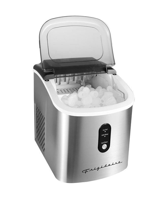 Frigidaire Portable Ice Maker Countertop Ice Machine 26lbs Stainless Steel gallery
