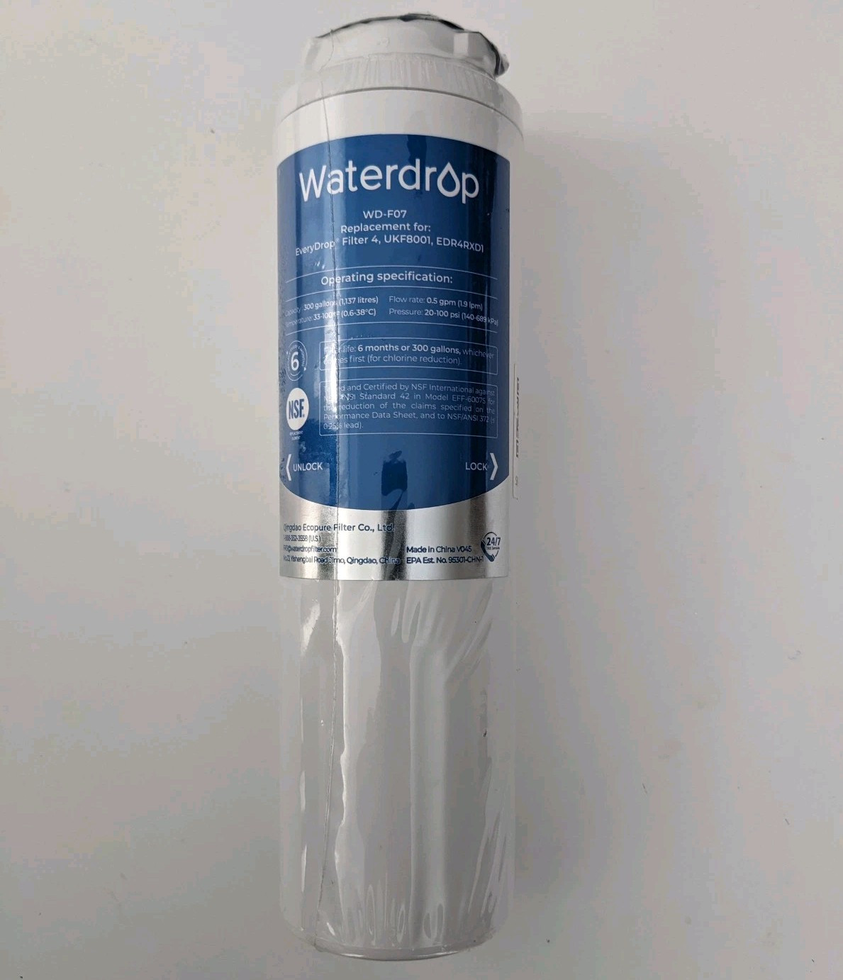 Waterdrop WD-F07 New Factory Sealed Replacement Filter for Maytag UKF8001 gallery
