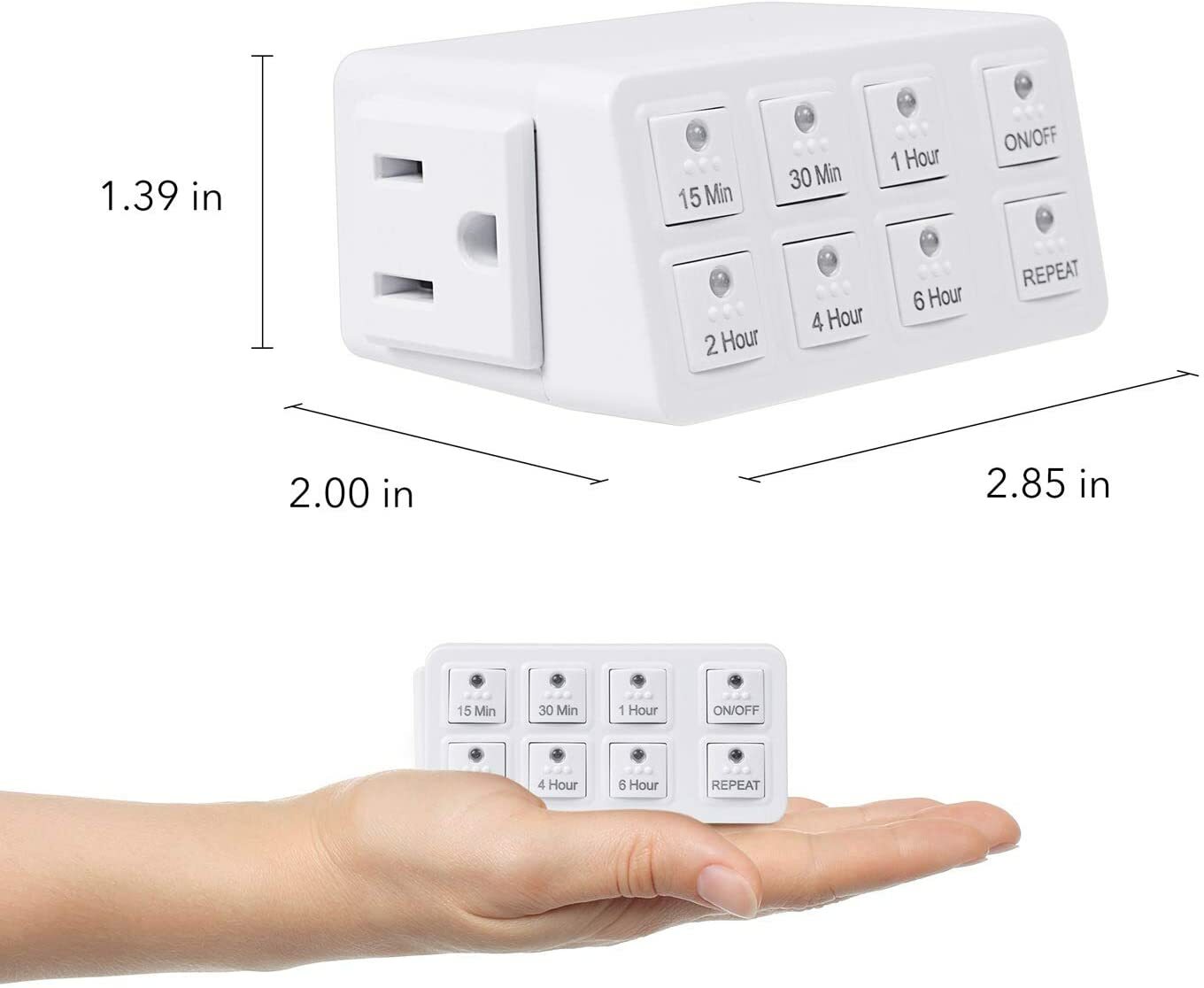 BN-LINK Smart Digital Countdown Timer with Repeat Function Shut Off Touch Button gallery