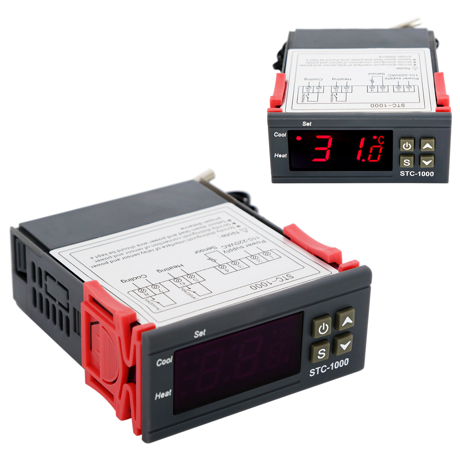 Universal STC-1000 Digital Temperature Controller Thermostat w/ Sensor AC 110V gallery
