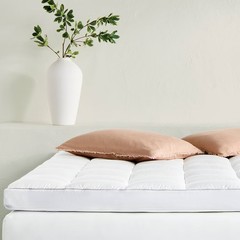 Full Premium Cooling 4″ Dual Layer Memory Foam Mattress Topper – Casaluna