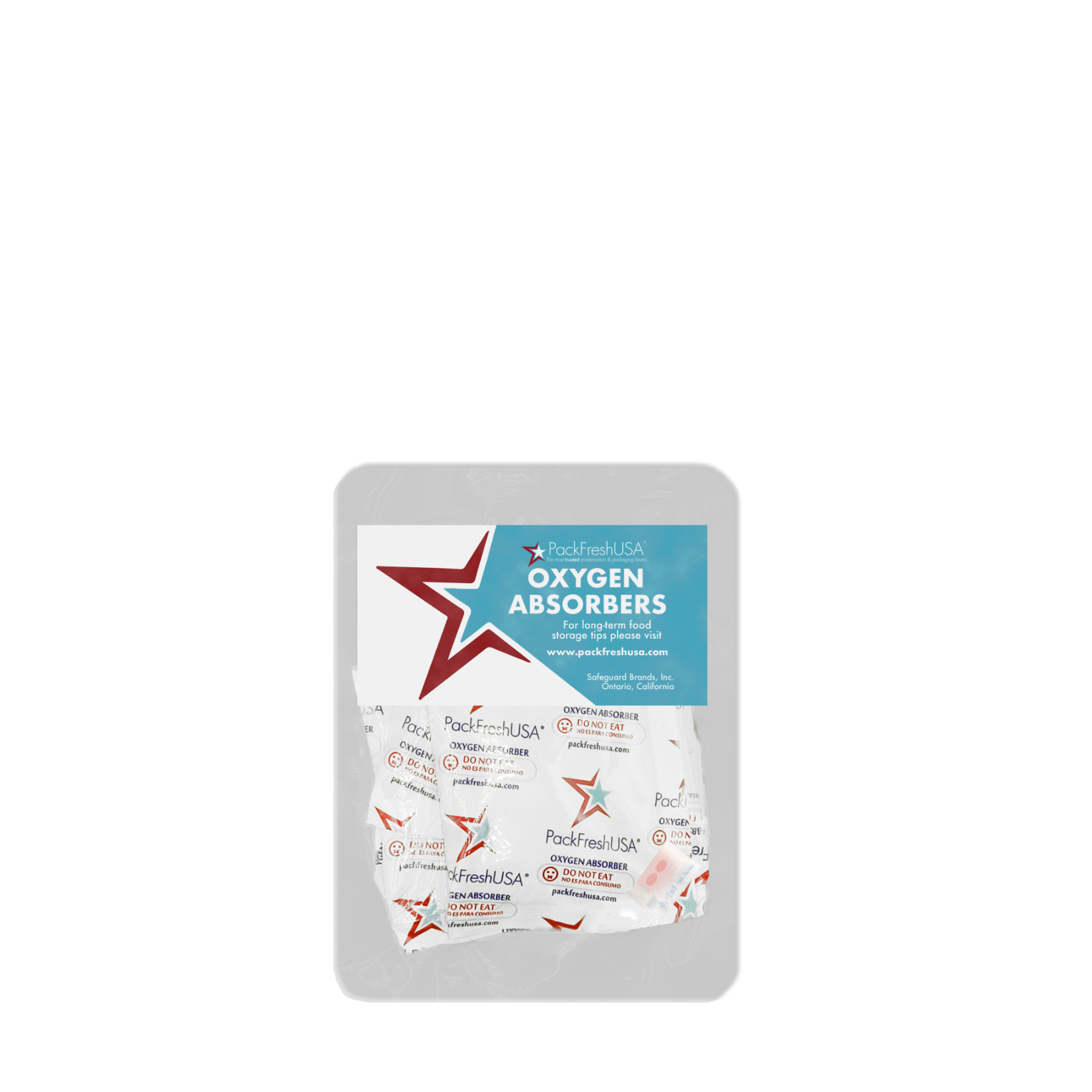 PackFreshUSA 500cc Oxygen Absorber Packs Food-Grade - 100 Pack (10 x 10 packs) gallery