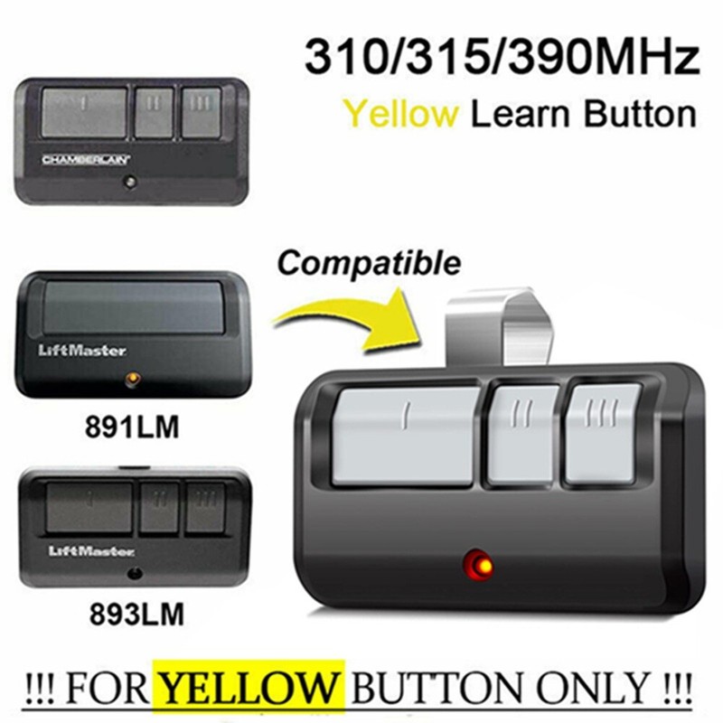 For LiftMaster 883LM Push Button Garage Door Opener Security+ 2.0 Yellow Learn gallery