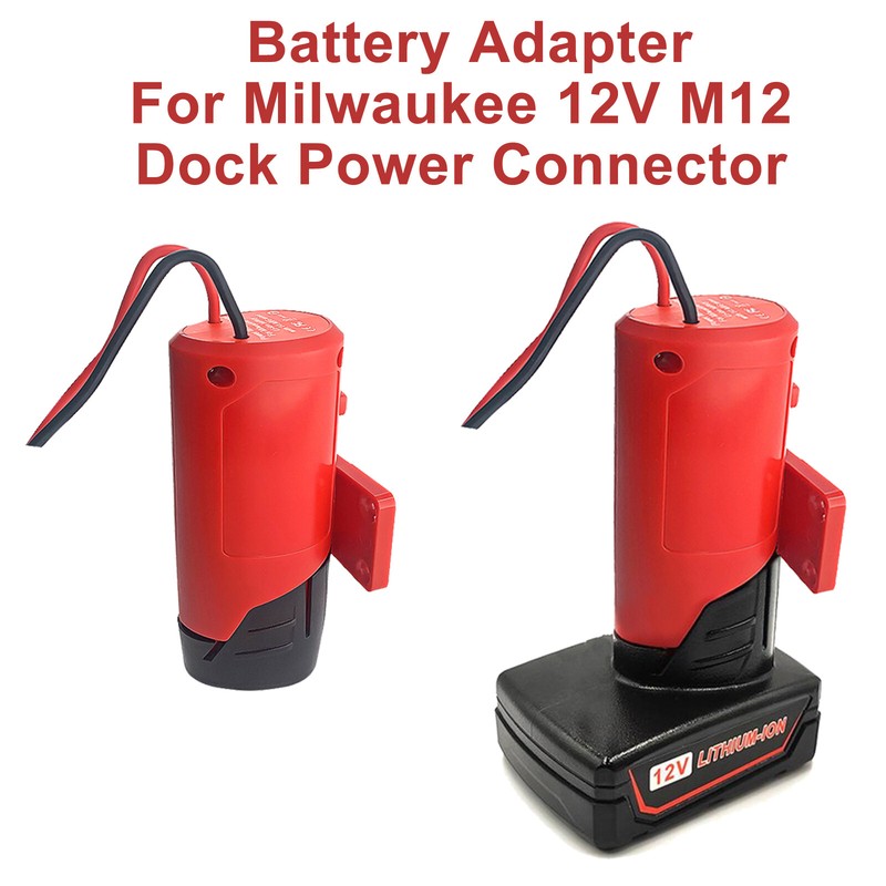 1-2X DIY Power Wheels Adapter Holder Compatible With Milwaukee M12 12V Battery gallery