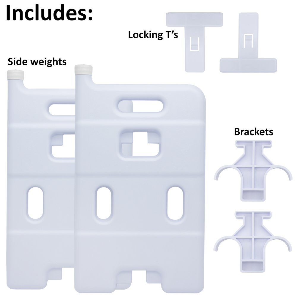 Aqua Select Weights for Above Ground In Pool Steps - White - One Pair gallery