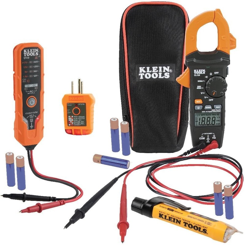 Electrical Testing Kit with Clamp Meter and Non-Contact Voltage Functions gallery