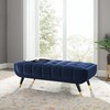 Modway Adept Tufted Performance Velvet 47.5" Bench in Midnight Blue gallery