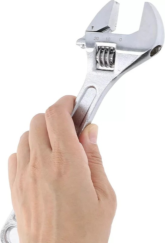 Adjustable Wrench Set Chrome Vanadium Steel 8'',10'',12'',15'',18''-USA gallery