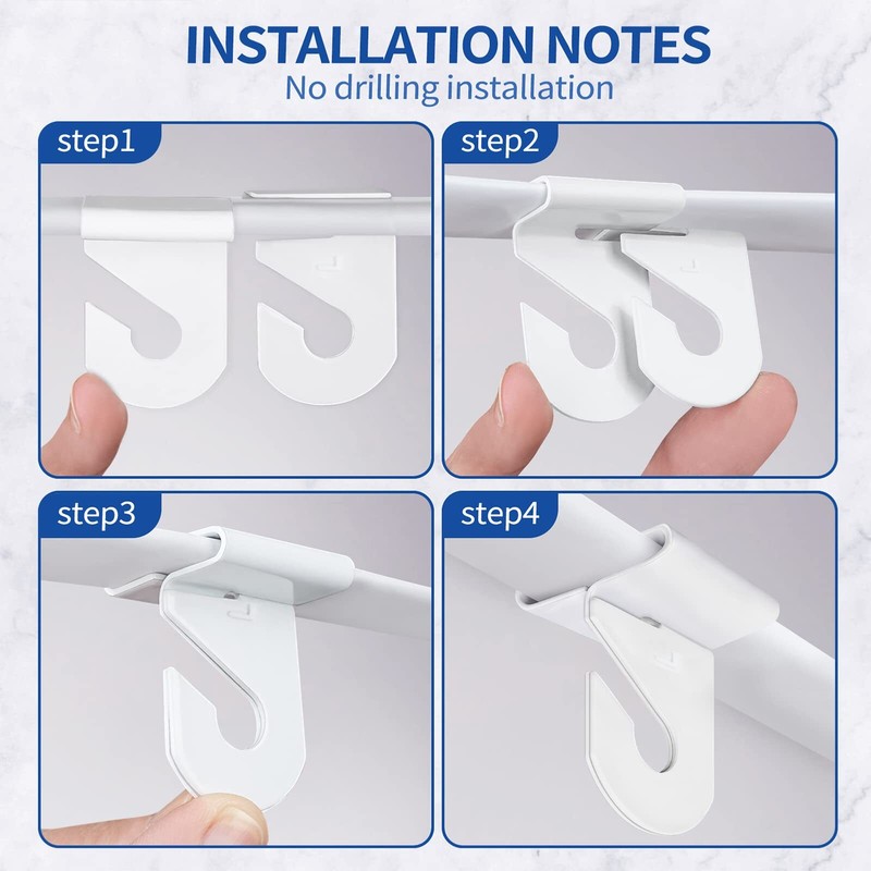10 Pairs Drop Ceiling Hooks, Heavy Duty Suspended Ceiling Grid Clips for Plants gallery