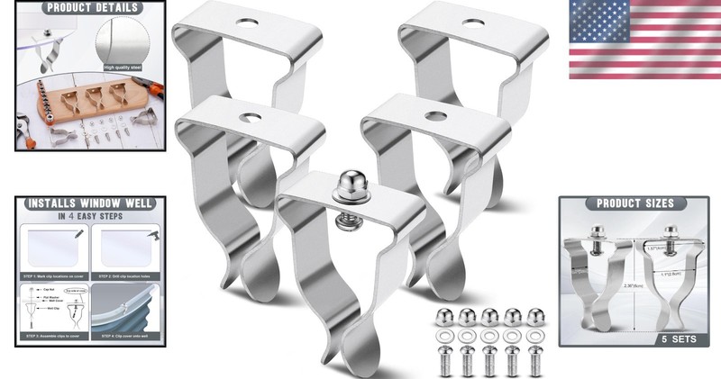 Complete Spring Clip Window Well Cover Kit - Heavy Duty & Easy Installation gallery