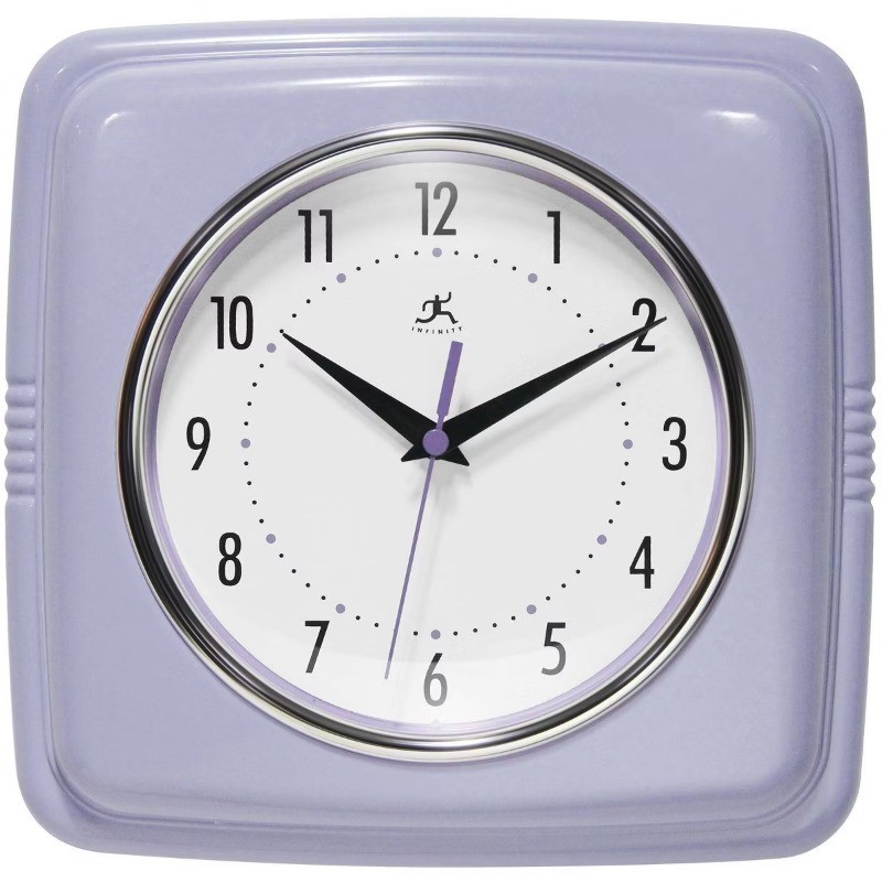 9.25" Square Retro Wall Clock gallery