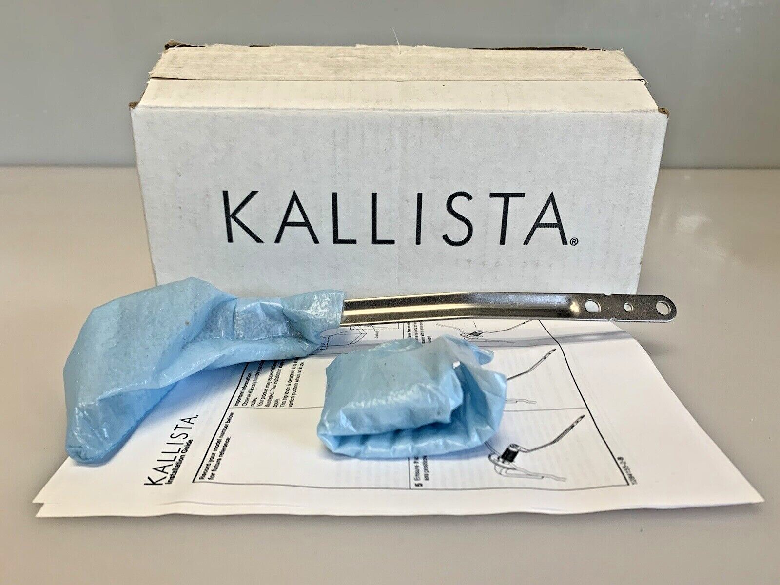 Kallista Script Trip Lever Finish Upgrade P70038-00-AD Nickel Silver New in Box gallery