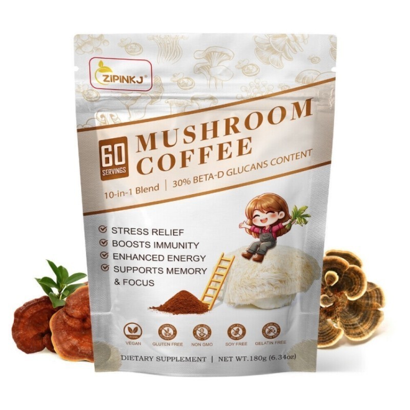 Organic Mushroom Coffee 100% Authentic FREE SHIPPING / Better Than Ryze /No Odor gallery