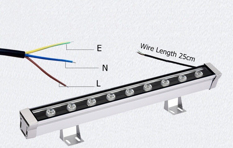 White LED Wall Washer Linear Light IP65 Waterproof Floodlight Outdoor AC85V-265V gallery