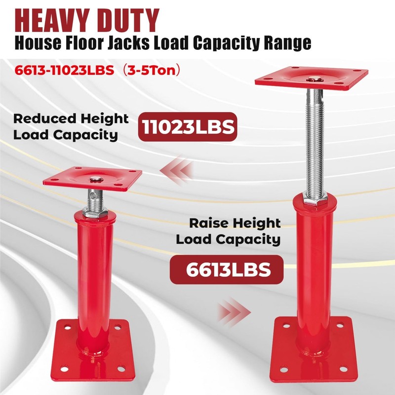 2 Pack Adjustable Floor Jacks 11"-16" Height, 3-5 Ton Heavy-Duty Support for Fou gallery