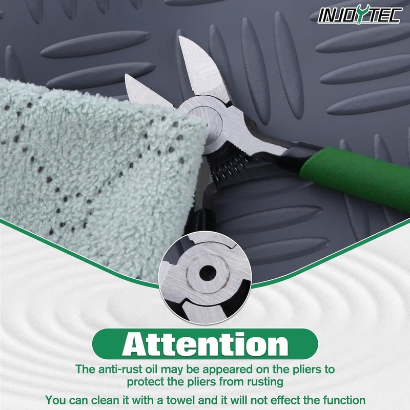 5 Inch Ultra Sharp Wire Flush Cutters Heavy Duty 5, Green gallery