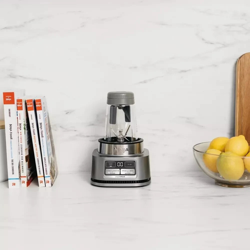 Ninja SS101 120V Duo Bowl Maker and Countertop Blander - Silver gallery