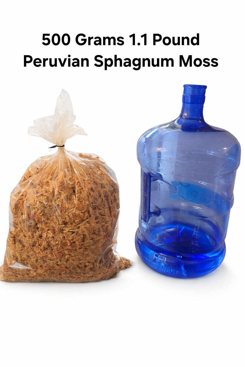 500G (1.1 Pounds) Organic Peruvian Sphagnum Moss gallery