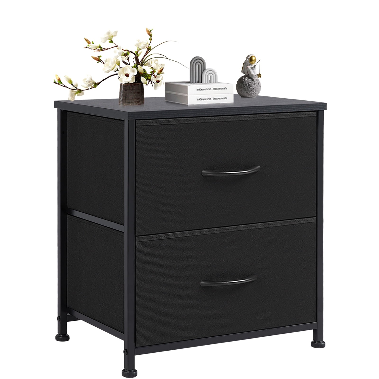 CONCETTA Nightstand Small Dressers with 2 Fabric Drawers for Bedroom gallery