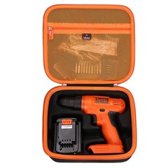 Hard Portable Case with BLACK+DECKER 20V Max Cordless Drill/Driver (LDX120C/L…