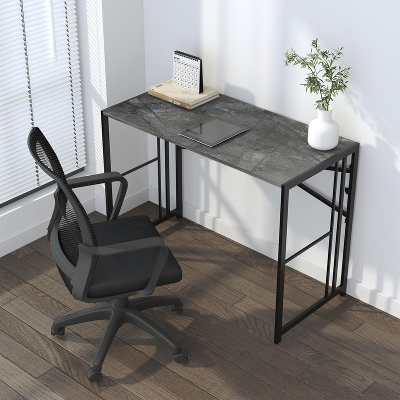 103cm Folding Computer Desk, Writing Gaming Computer Camping Desk... gallery