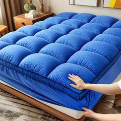 Extra Thick Mattress Topper Waterproof Bed Cover Cushion Soft Breathable Washabl