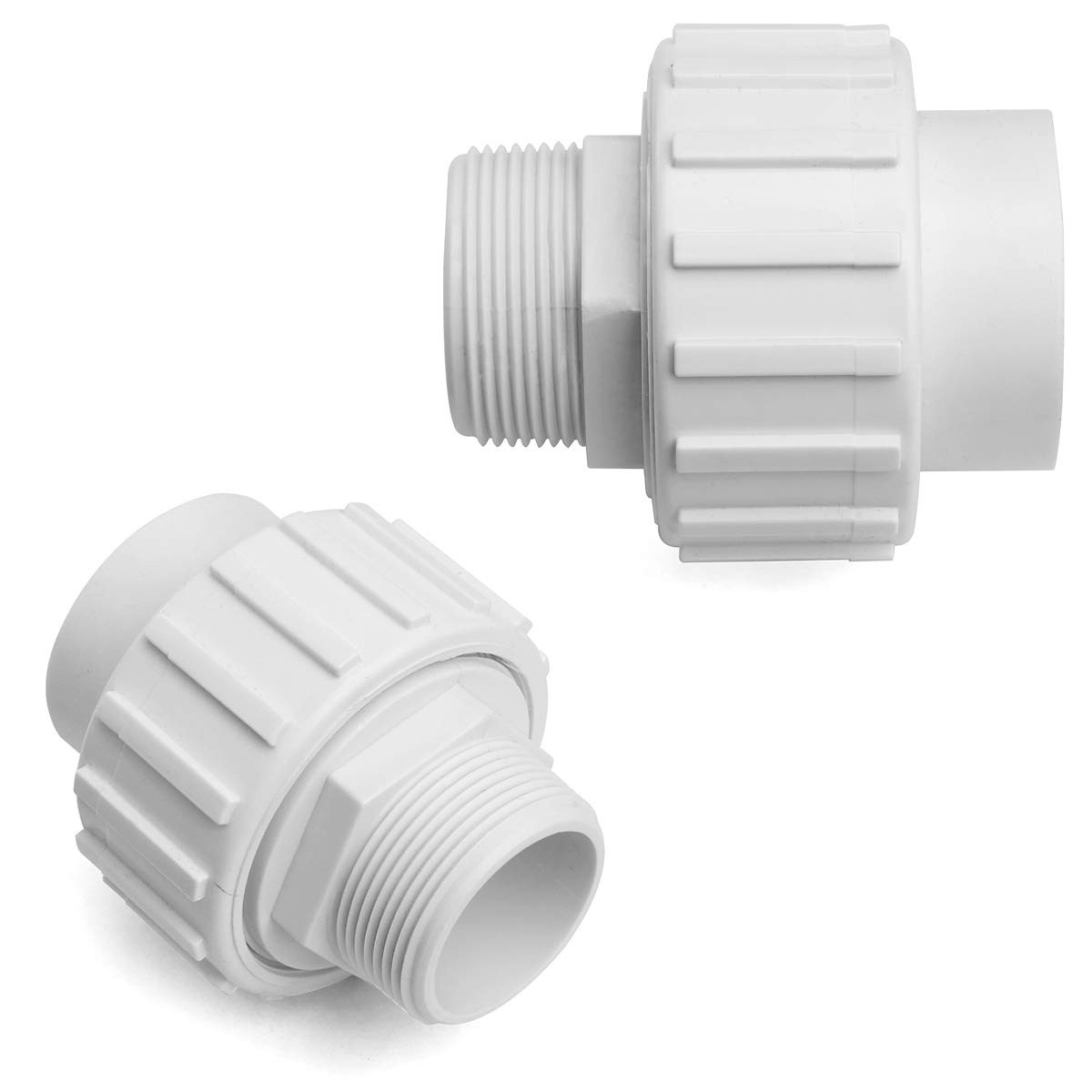 XtremepowerUS 2pc 1.5" PVC Slip Union Socket Joint Adapter Fitting Pool Pump gallery