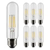 6 Pack Satco S21344 S9580 LED Filament 120V 5.5W =40W T10 Medium E26 Warm White gallery