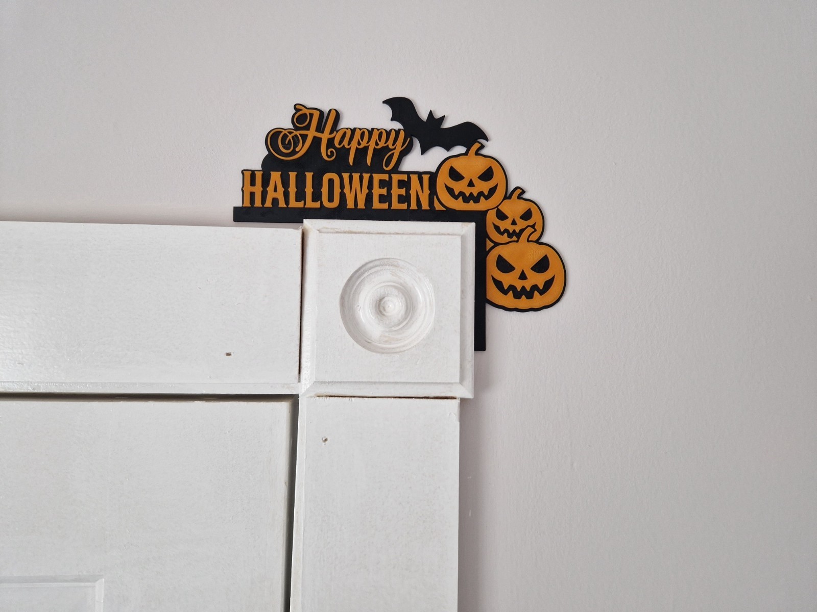 Halloween 3D Printed Frame Decor Happy Haloween Pumpkins Bat 21.5x16.5cm 2025 gallery